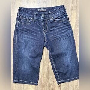 Silver Jeans Co. Suki Rose Surplus Bermuda shorts sz 28